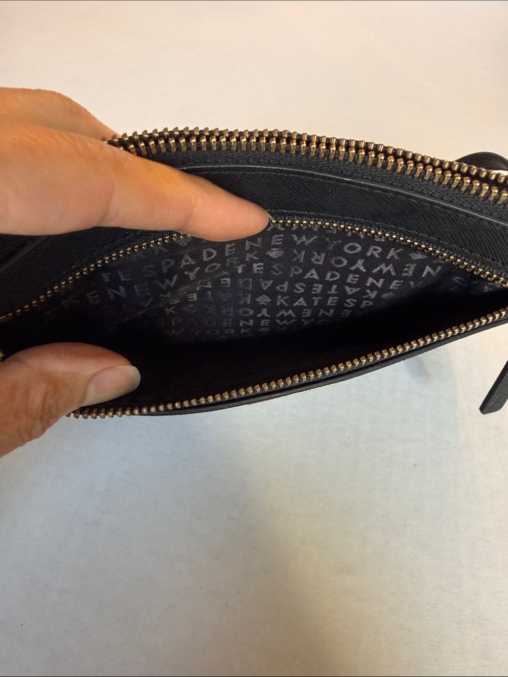 kate spade Black Wristlet with Gold Hardware - Picture 5 of 7